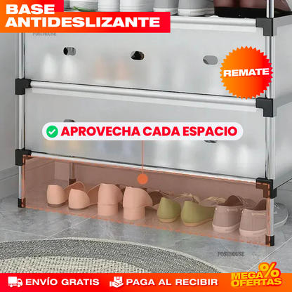 Zapatero de 5 Pisos en Acrílico